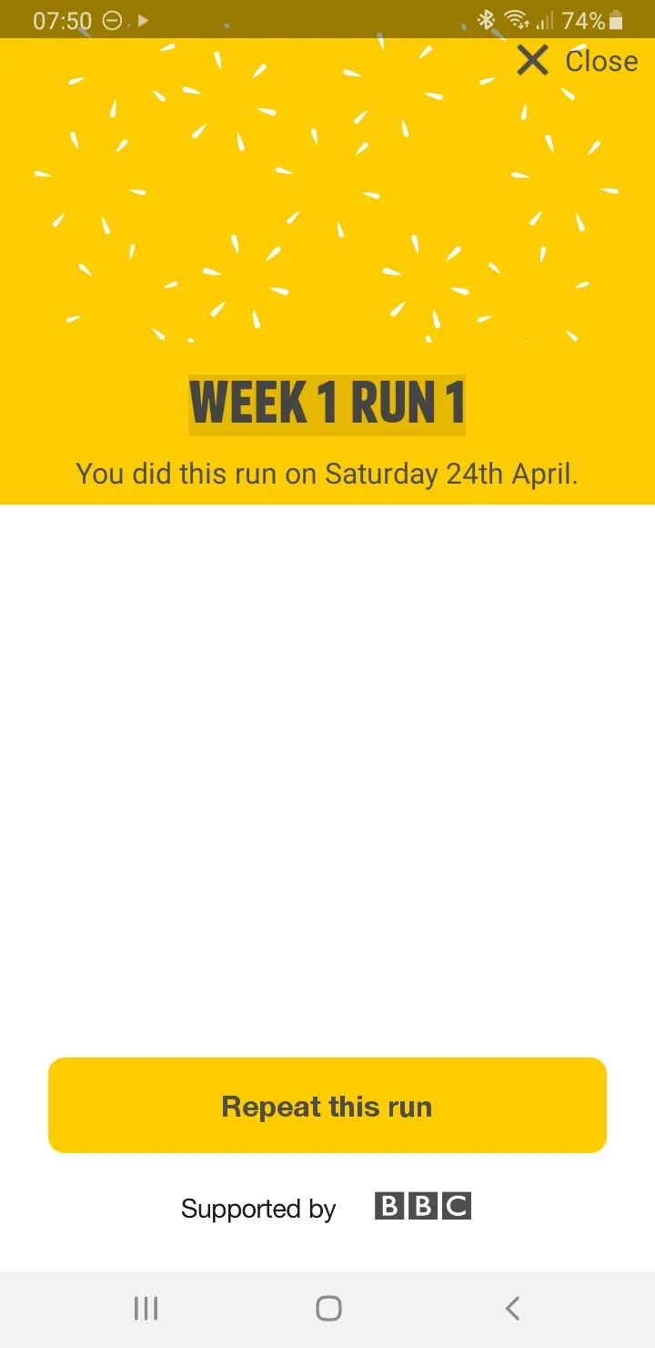 Couch To 5K Progress